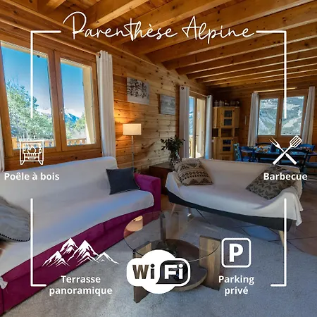 Parenthese Alpine - Poele A Bois - Calme - Parking Villa Enchastrayes Exterior photo